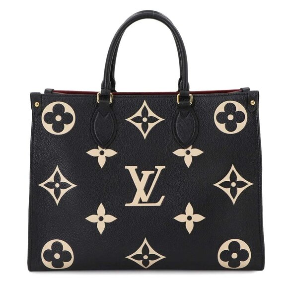 LOUIS VUITTON Bicolor Monogram Empreinte Onthego MM Tote Shoulder Bag 90284835 - Picture 6 of 10